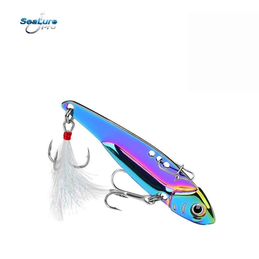 Fishing Lure Spoon - Renkli Metal VIB Yemli Sahte Yem,