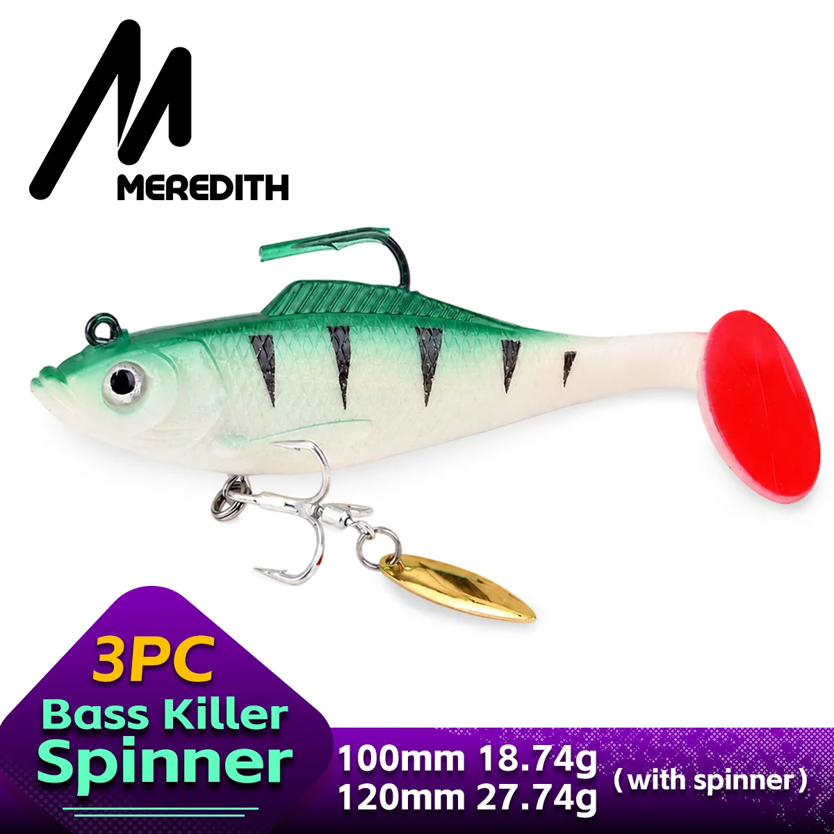 Fishing Lure Blade Bait - MEREDITH Döner Yem 10cm 12cm Metal