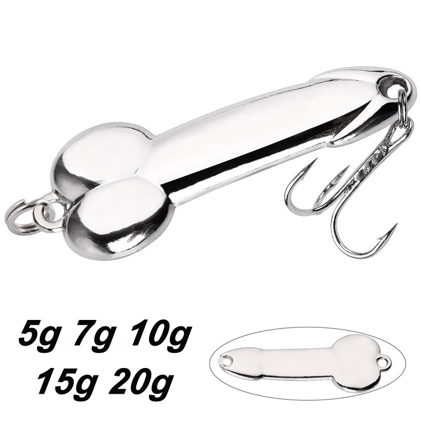 Fishing Lure Spoon - Metal kaşık Penis şekli balıkçılık Lures