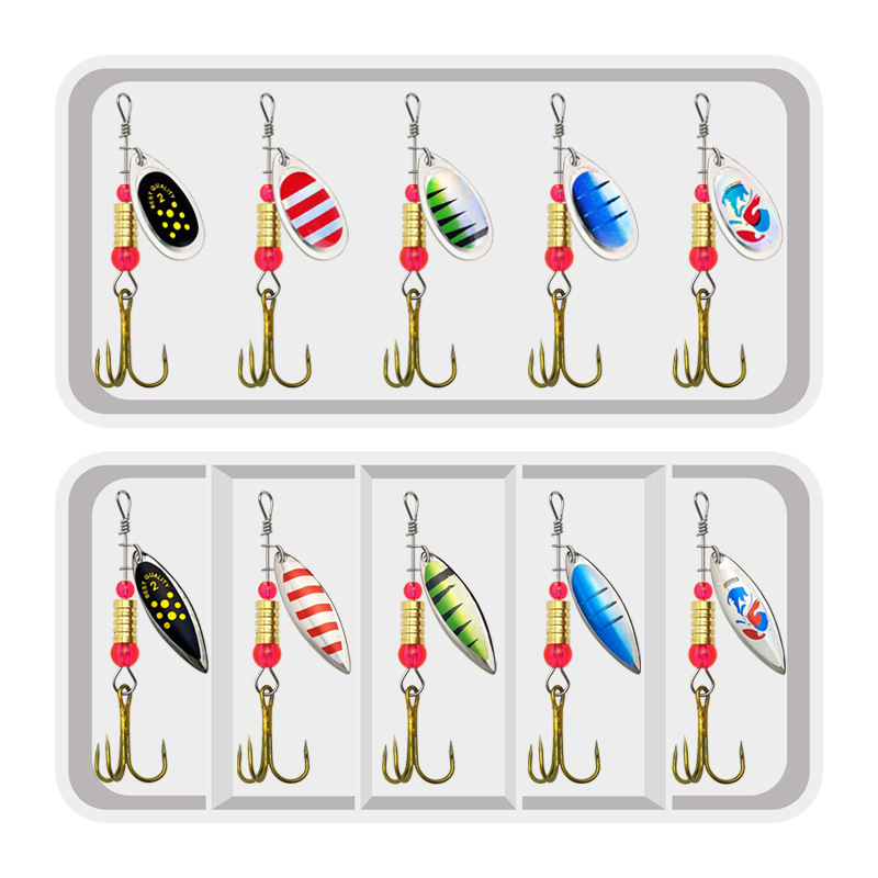 Fishing Lure Spoon - Balıkçılık Cazibesi Spinner Rotasyon Kaşık 10