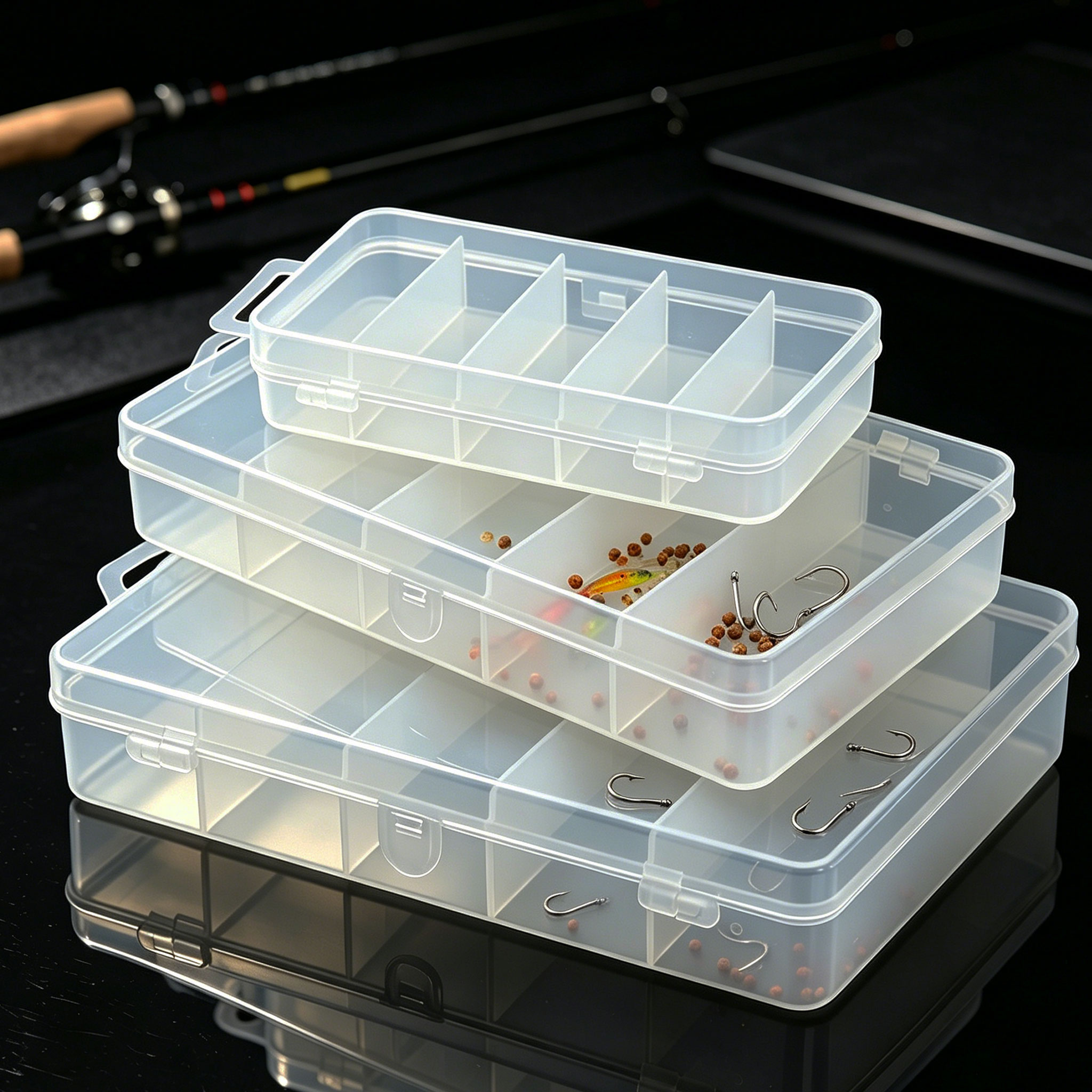 Fishing Lure Box - 1/3 adet 3 Boyutta Plastik Balıkçılık