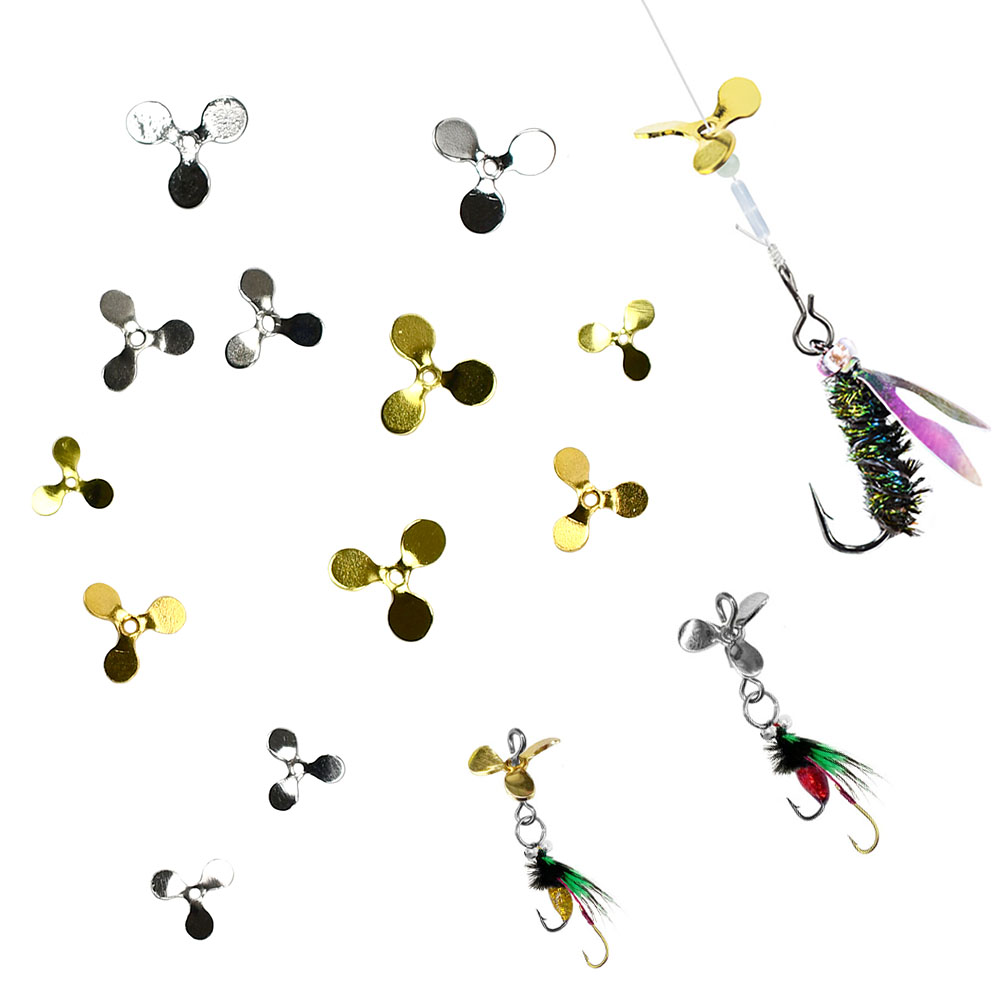 Fishing Lure Blade Bait - 200 Adet 3-Blade Pervane Balıkçılık Yemi