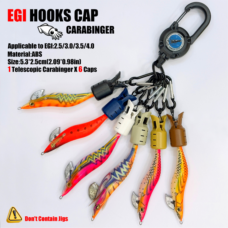 Fishing Lure Jig - Kalamar Jig Kanca Kapakları ve Karabina