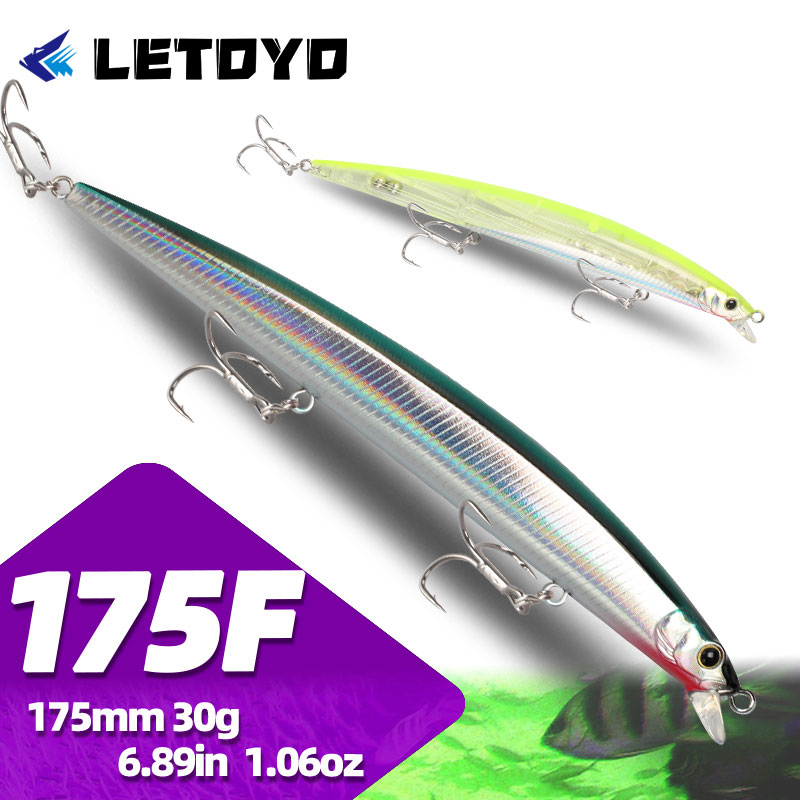 Fishing Lure Jerkbait - LETOYO 175mm 30g Balıkçılık Minnow Malzemeleri