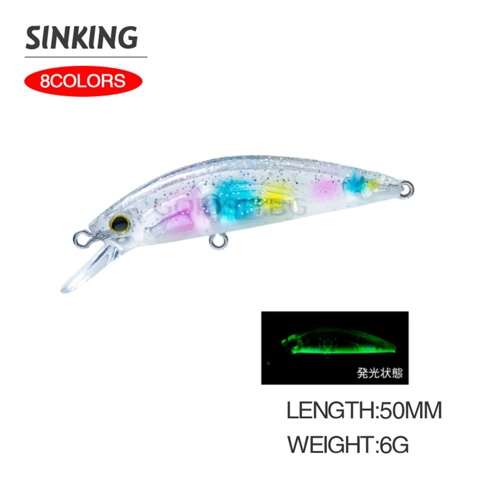 Fishing Lure Jerkbait - 5 cm 6g Balıkçılık Cazibesi Sert