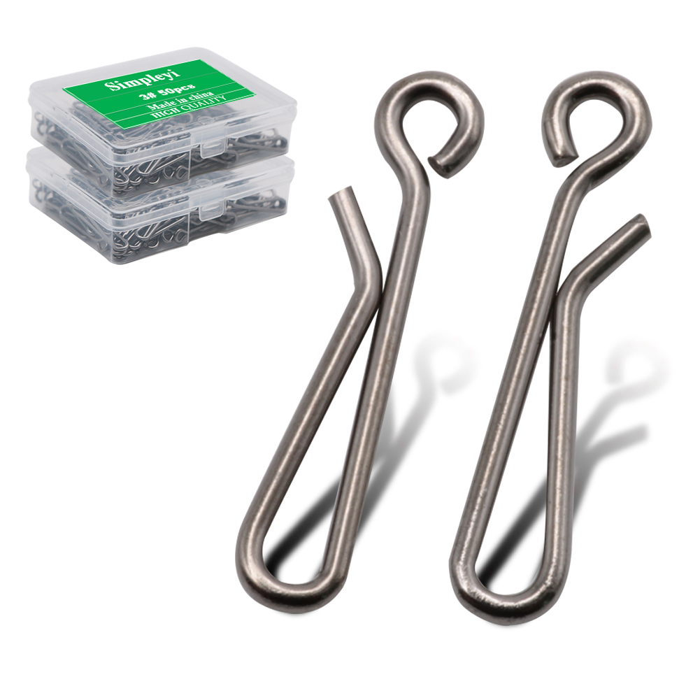 Fishing Lure Box - 50 adet/kutu rulman kilit fırdöndü Pin