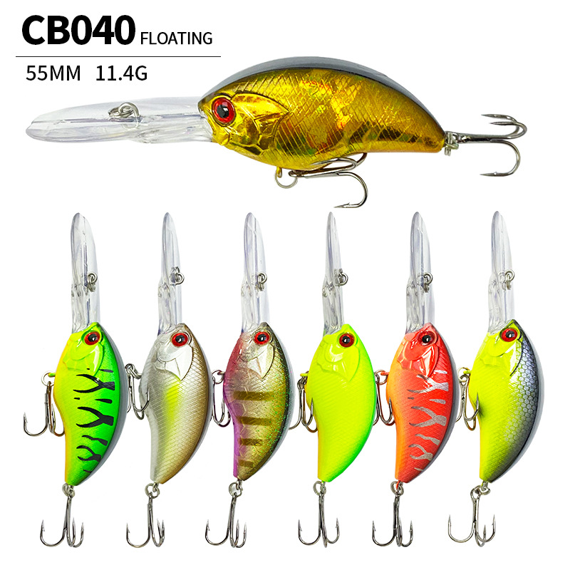 Fishing Lure Jerkbait - 55MM 11.4G Crankbait Balıkçılık Yemleri Yüzen