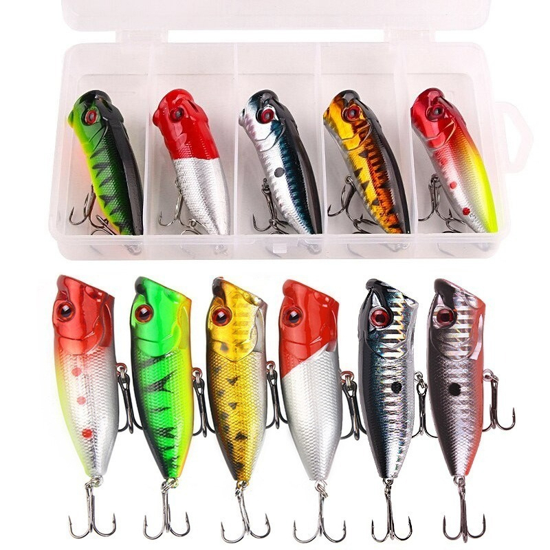 Fishing Lure Popper - 6 adet 6 renk (opp torba)/5