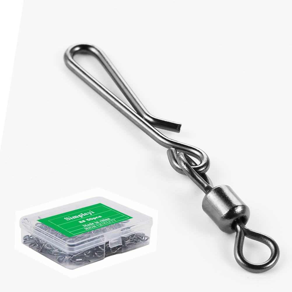Fishing Lure Box - 50 adet kutu fırdöndü asılı Snap