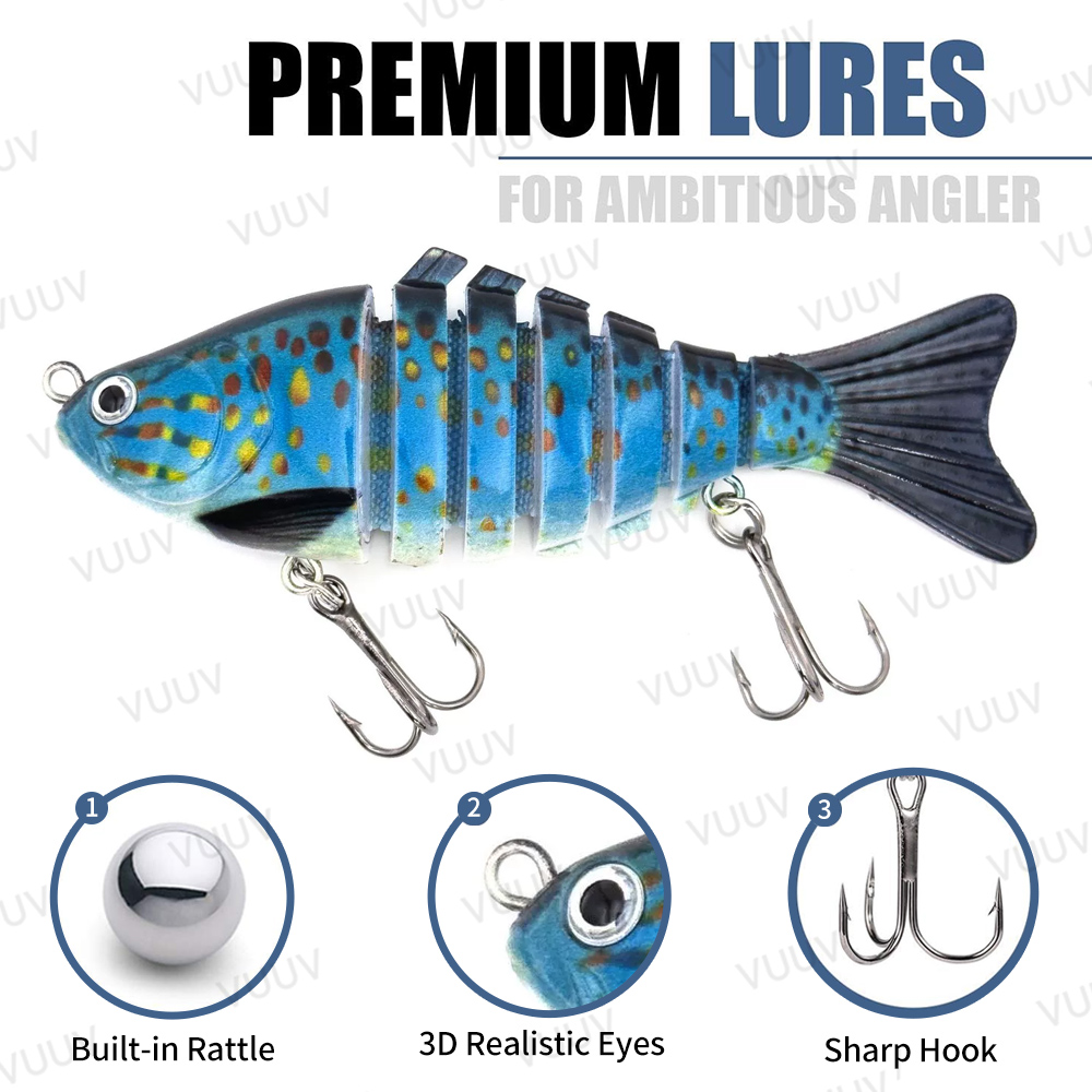 10 adet Çok Eklemli Swimbait B - Fishing Lure Swimbait incelemesi ve fiyatı