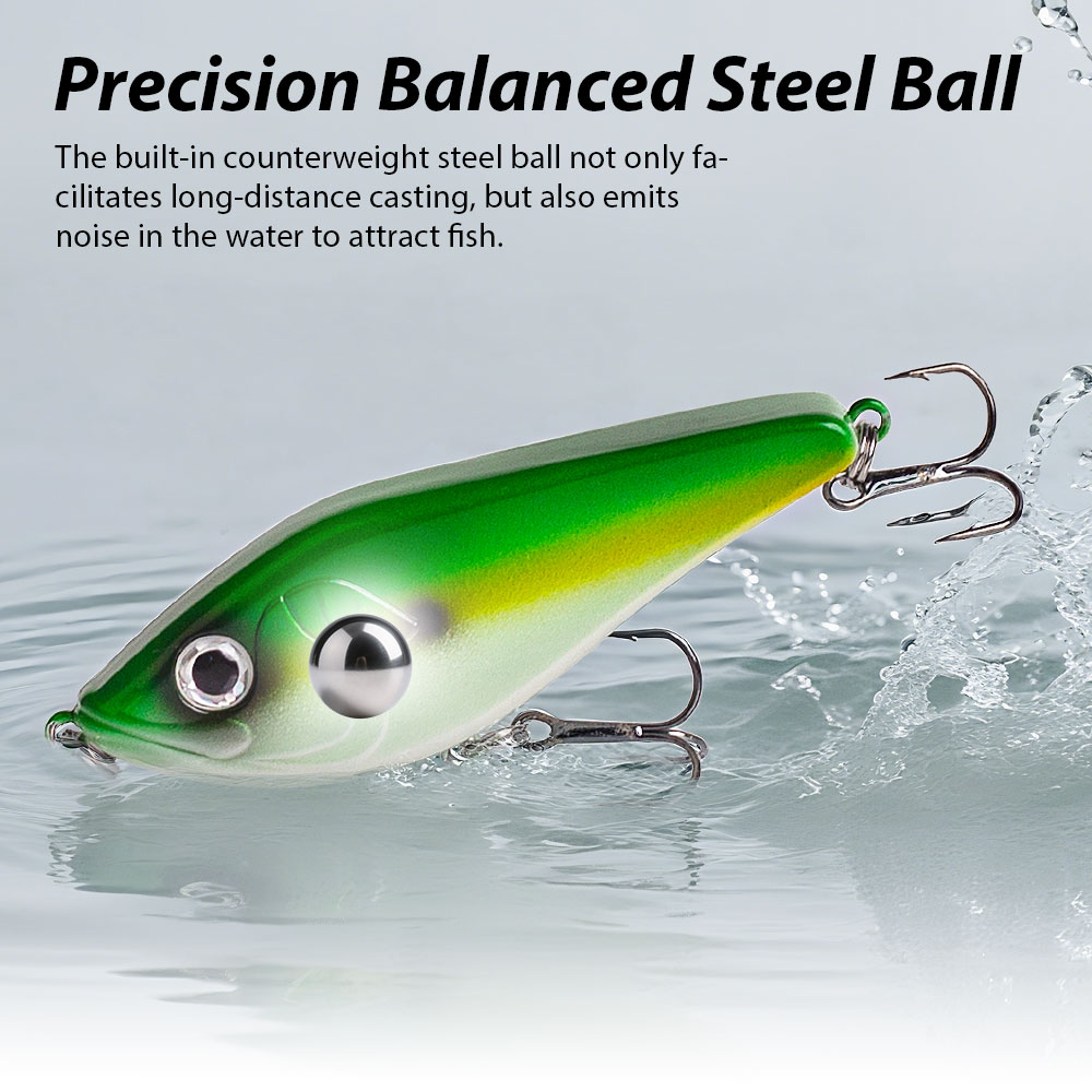 80mm/15.5g Muskies Jerkbait Pi - Fishing Lure Swimbait incelemesi ve fiyatı