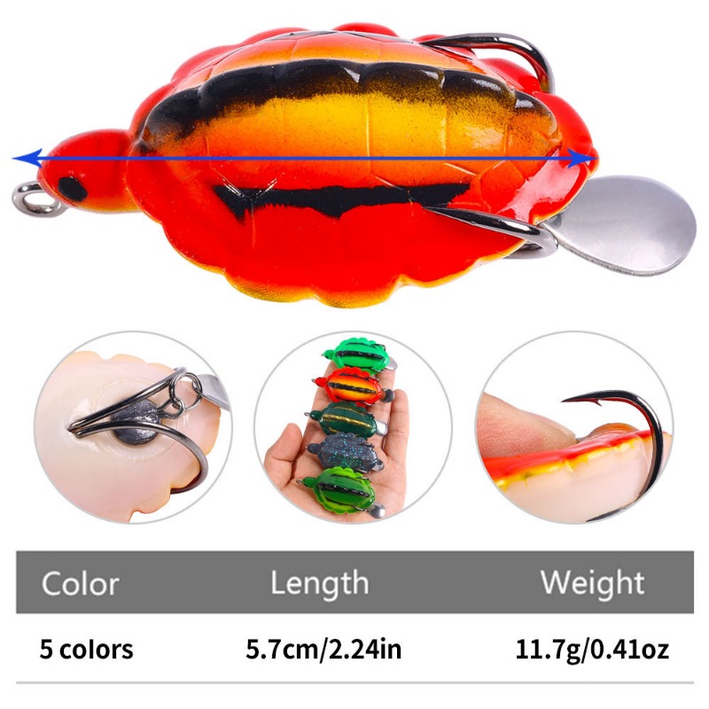5 adet Kaplumbağa Şeklinde Yum - Fishing Lure Blade Bait incelemesi ve fiyatı