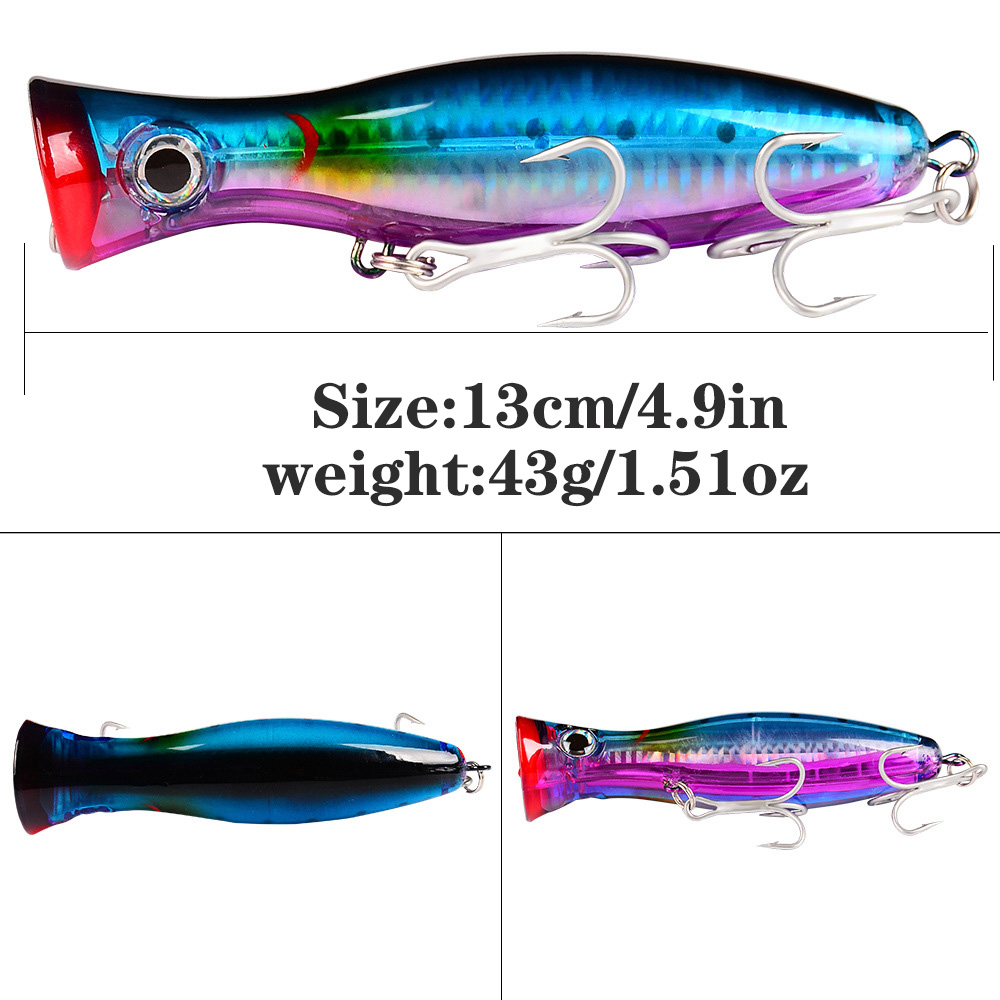 PROBEROS 1 adet 13 cm 43g Popp - Fishing Lure Popper incelemesi ve fiyatı