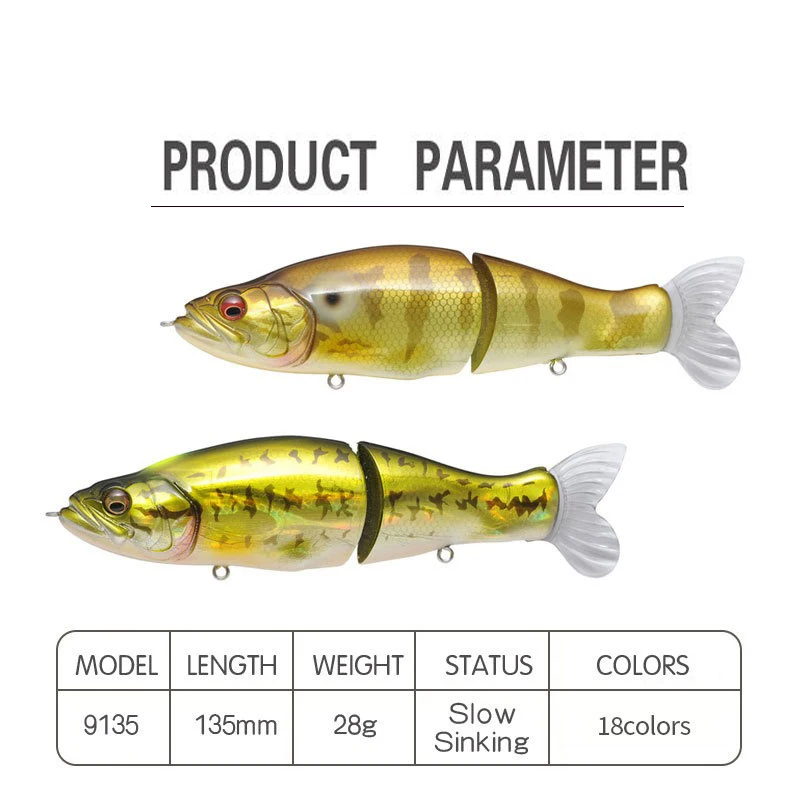Swimbait Balıkçılık Yemi 135mm - Fishing Lure Jerkbait incelemesi ve fiyatı