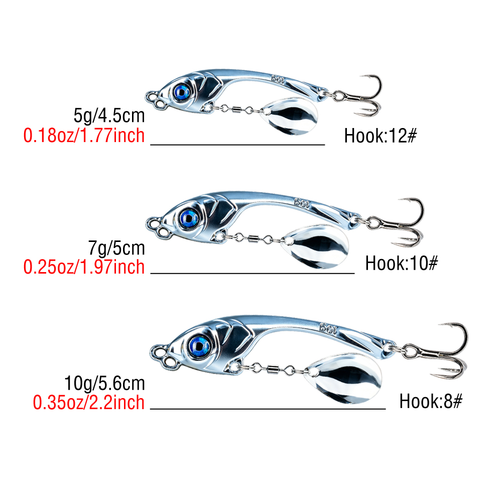 10 Adet/Kutu Çift Delikli Meta - Fishing Lure Spinnerbait incelemesi ve fiyatı