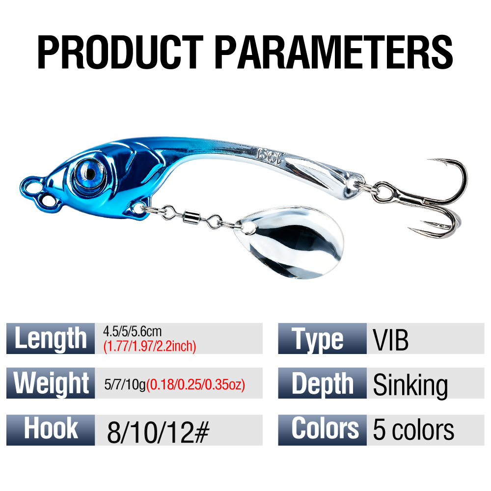 10 Adet/Kutu Çift Delikli Meta - Fishing Lure Spinnerbait incelemesi ve fiyatı