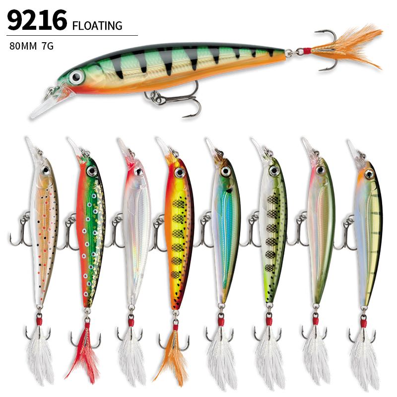 Yüzer Minnow balıkçılık Lures  - Fishing Lure Jerkbait incelemesi ve fiyatı
